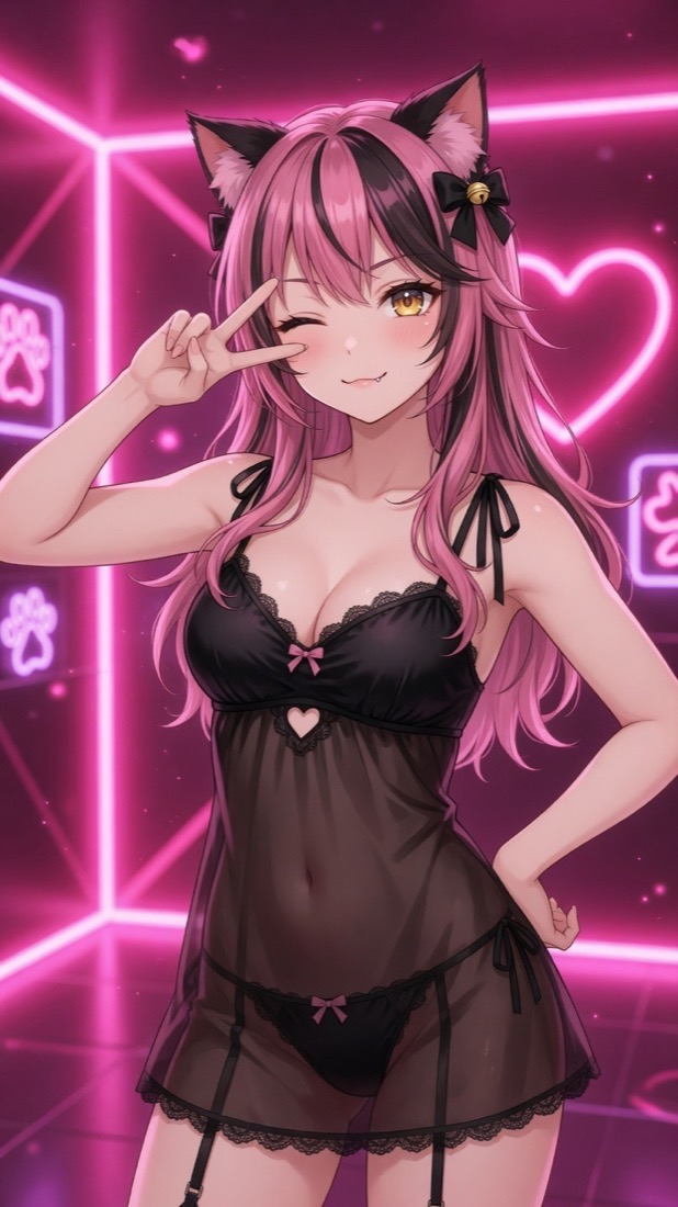 Mira fictional catgirl gallery scene
